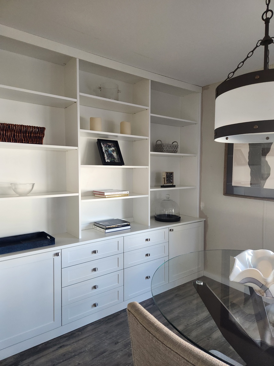 Combination Book Shelves and Storage Cabinetry - Featured Image