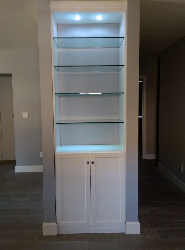 Display Cabinet, Glass Shelves ,North Hollywood Ca › Custom Closets and