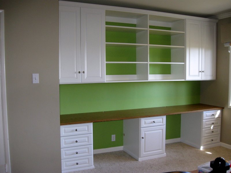 White Melamine Home Office System in Cathedral City - Featured Image