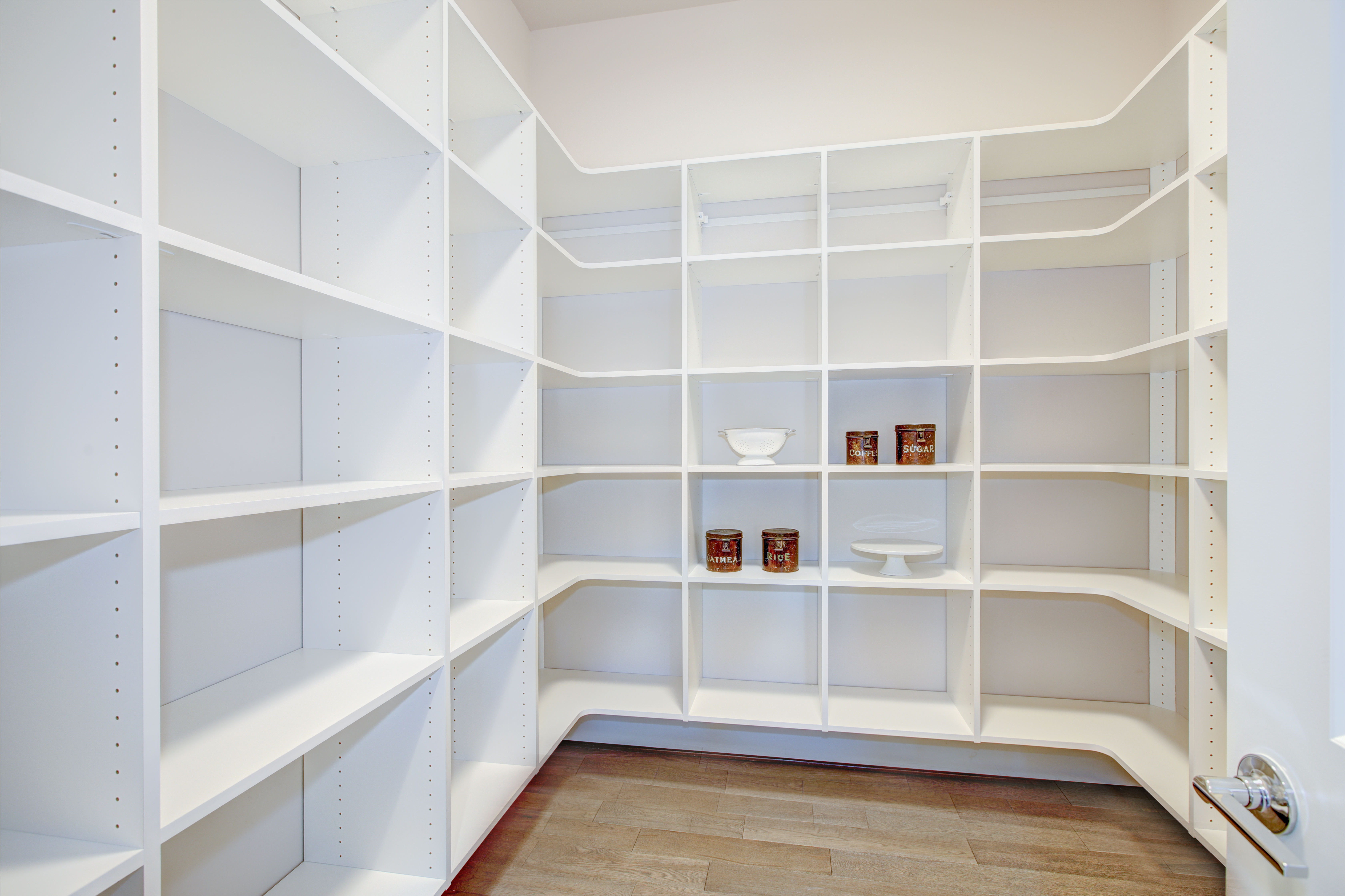 Custom Kitchen Walk-In Pantry Shelving Systems